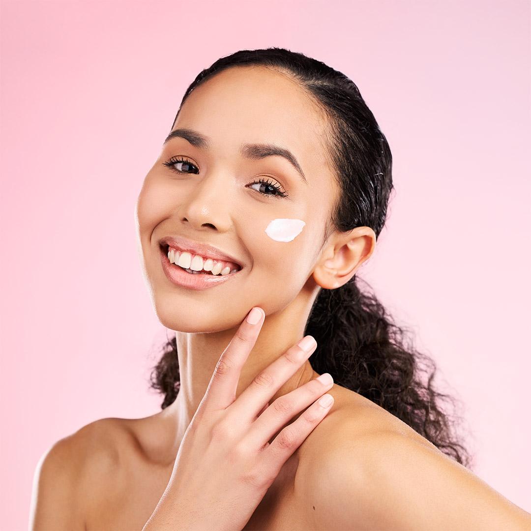 beauty-cream-and-portrait-of-woman-in-studio-for-2023-11-27-04-58-38-utc